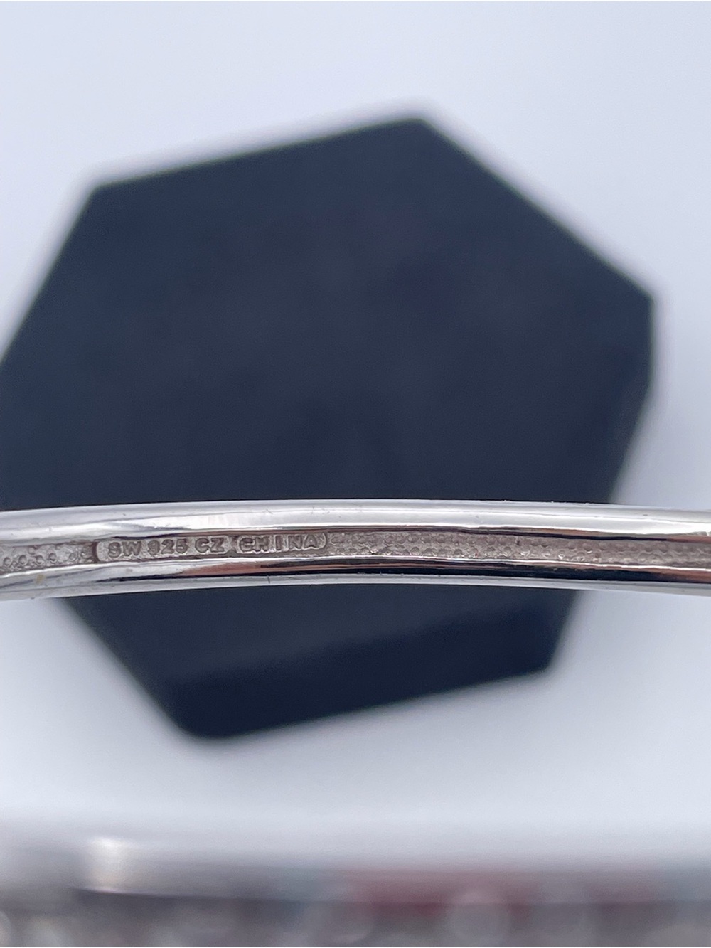 Epiphany Sterling Silver 925 Diamonique Princess Cut Channel Set Platinum Clad - Picture 4 of 9